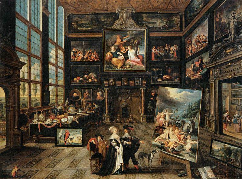 Cornelis de Baellieur Interior of a Collector's Gallery of Paintings and Objets d'Art